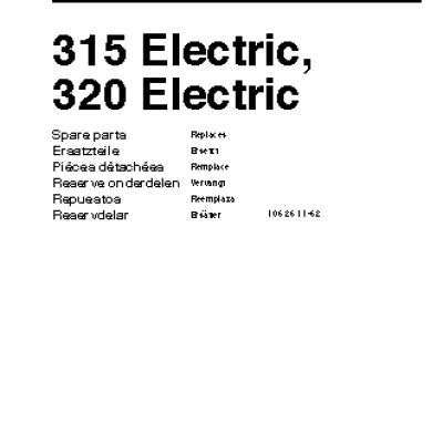 HUSQVARNA 320 Electric (2003) parts
