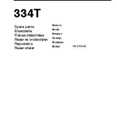 HUSQVARNA 334T (2004) parts