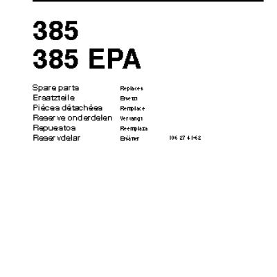 HUSQVARNA 385 (2005) parts