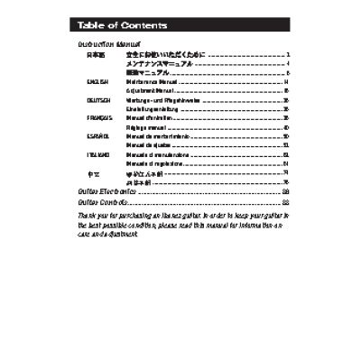 IBANEZ Electric Guitars (2008)