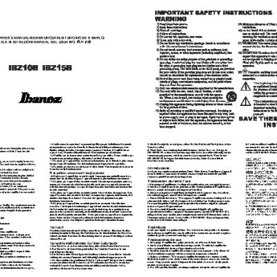 IBANEZ IBZ10B(2011)/15B