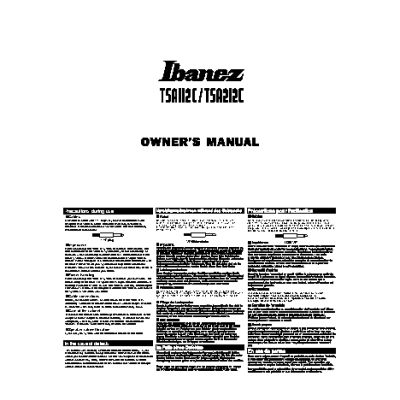 IBANEZ TSA112C/TSA212C