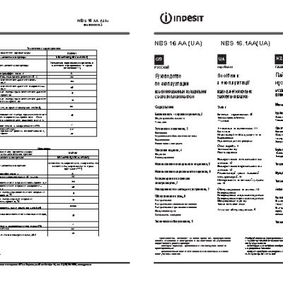 INDESIT NBS 16 AA