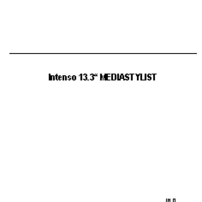 INTENSO 13, 3 Media Stylist