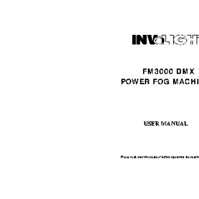 INVOLIGHT FM3000 DMX