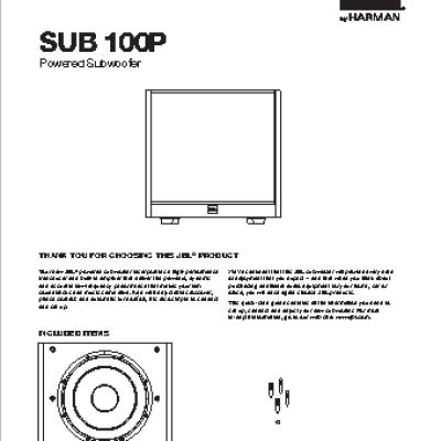JBL Arena Sub 100PBK