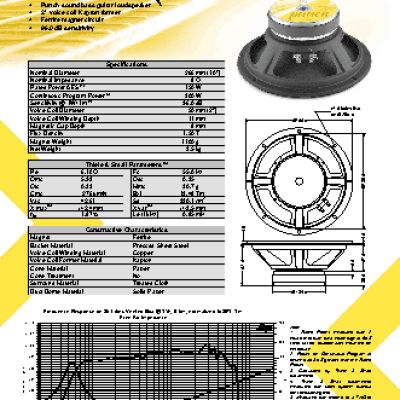 JENSEN LOUDSPEAKERS BP10/150 8 Ohm