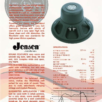 JENSEN LOUDSPEAKERS P12/100BB (8 Ohm)