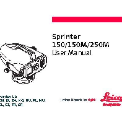 LEICA Sprinter 150M