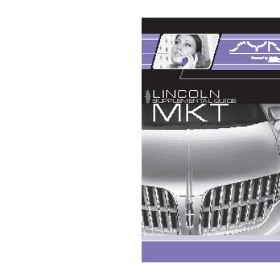 LINCOLN MKT (2011) SYNC