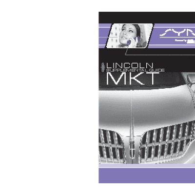 LINCOLN MKT (2012) SYNC