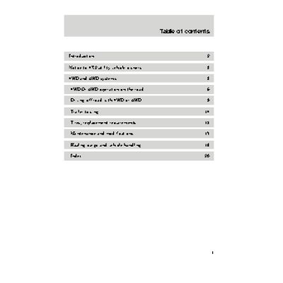LINCOLN Navigator (2000) four-wheel driving