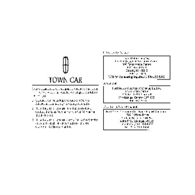 LINCOLN Town Car (1997)