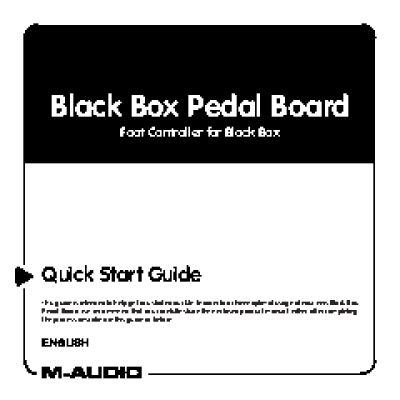 M-AUDIO Black Box Pedal Board