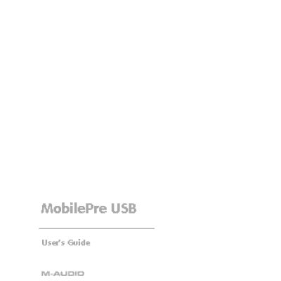 M-AUDIO MobilePre USB