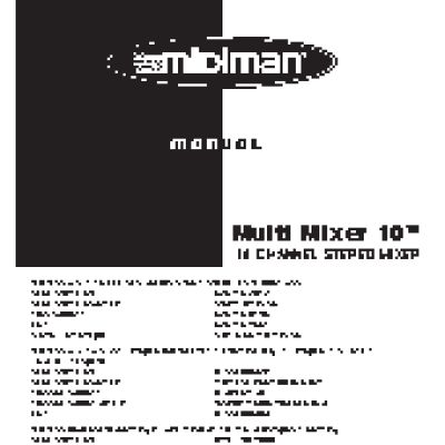 M-AUDIO Multimixer 10