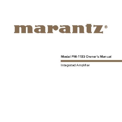 MARANTZ PM-11S3