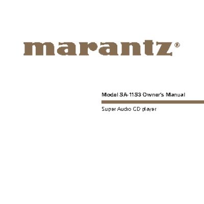 MARANTZ SA-11S3