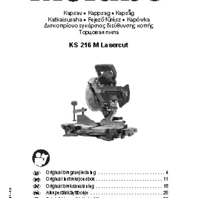 METABO KS 216 M Lasercut