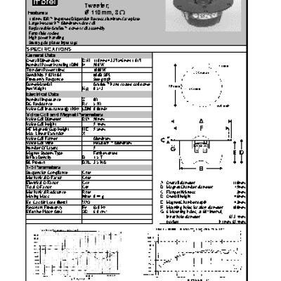 MOREL Classic Advanced Tweeter CAT 328-110
