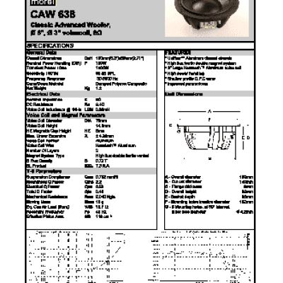 MOREL Classic Advanced Woofer CAW 638