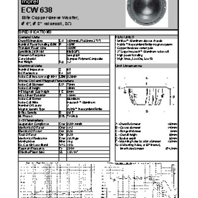 MOREL Elite Coppersleeve Woofer ECW 638