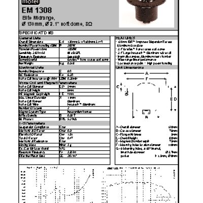 MOREL Elite Midrange EM 1308