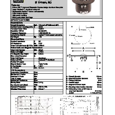MOREL Elite Tweeter ET 338/104