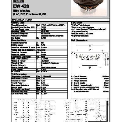 MOREL Elite Woofer EW 428