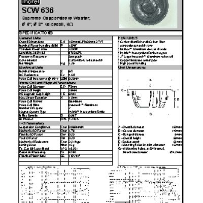 MOREL Supreme Coppersleeve Woofer SCW 636