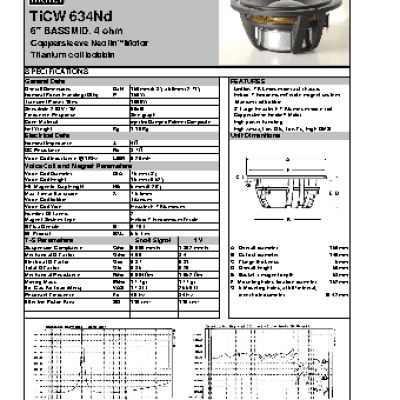MOREL Titanium Former Woofer TICW 634ND