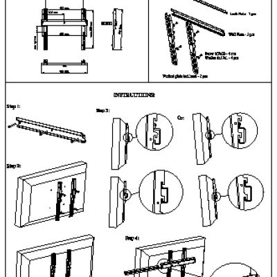NEC Wall Mount PDW S 32-55 L