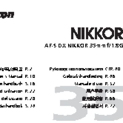 NIKON 35mm f-1.4G AF-S Nikkor