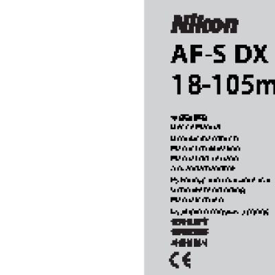 NIKON AF-S DX NIKKOR 18-105mm f/3.5-5.6G ED VR