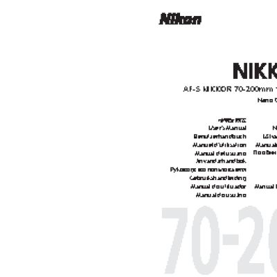 NIKON AF-S NIKKOR 70-200mm f/4G ED VR