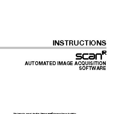 OLYMPUS scan R acquisition