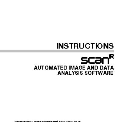 OLYMPUS scan R Analysis 2.1