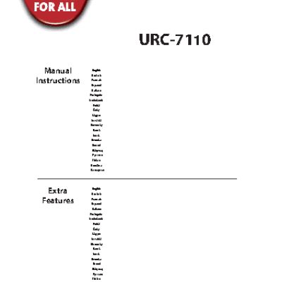 ONE FOR ALL URC7110