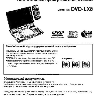 PANASONIC DVD-LX8EE-S