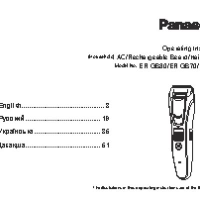 PANASONIC ER-GB80-S520