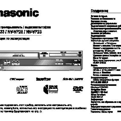 PANASONIC NV-VP23 / NV-VP28 / NV-VP33