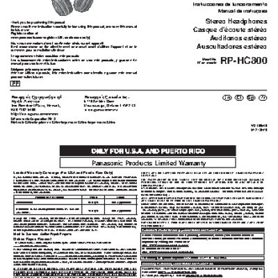 PANASONIC RP-HC800E-K