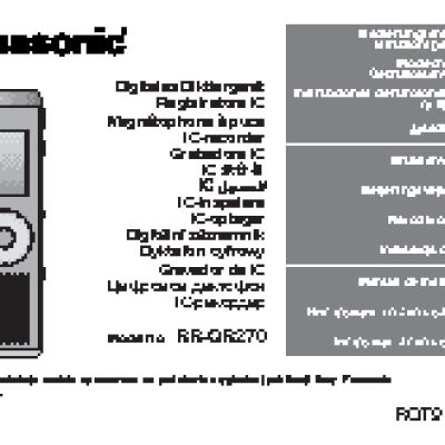 PANASONIC RR-QR270