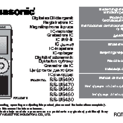 PANASONIC RR-US490E-K