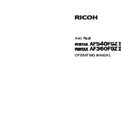 PENTAX AF 540 FGZ II Auto Flash