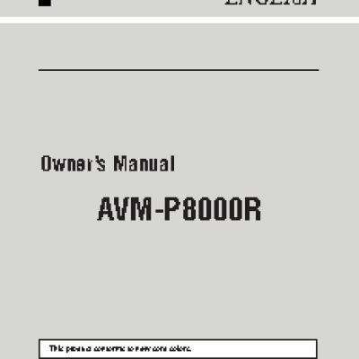 PIONEER AVM-P8000R