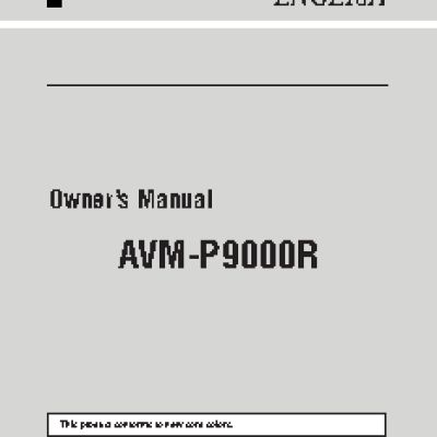 PIONEER AVM-P9000R