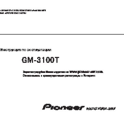 PIONEER GM-3100T