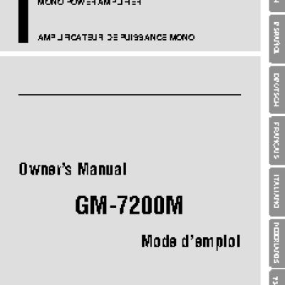 PIONEER GM-7200M