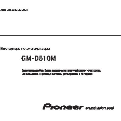 PIONEER GM-D510M